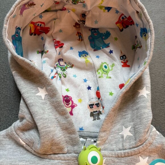 Disney 100 Pixar Monsters Inc./UP Children's Hoodie/Zip Jacket Size 5 - Picture 3 of 5